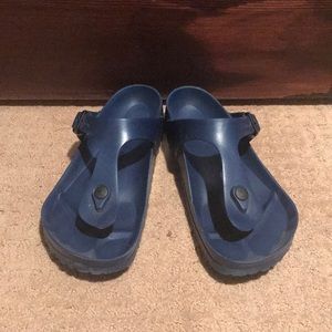 Navy blue Birkenstock sandals